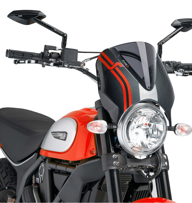 DUCATI SCRAMBLER DESERT SLED [2025] - Visera para parabrisas RetroVision - Negro