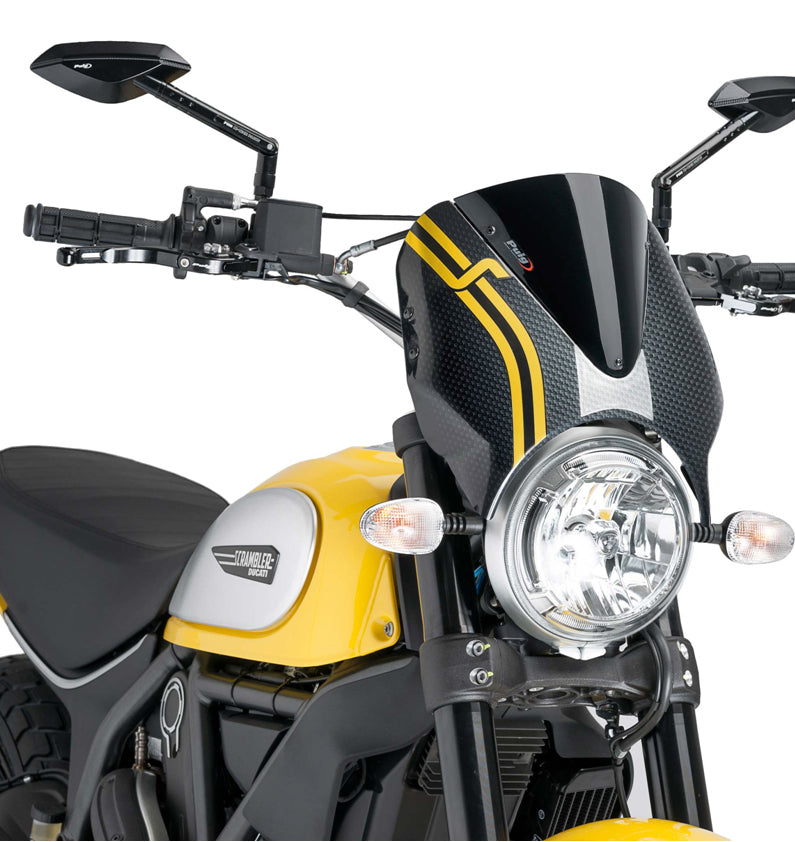DUCATI SCRAMBLER DESERT SLED [2025] - Visera para parabrisas RetroVision - Negro