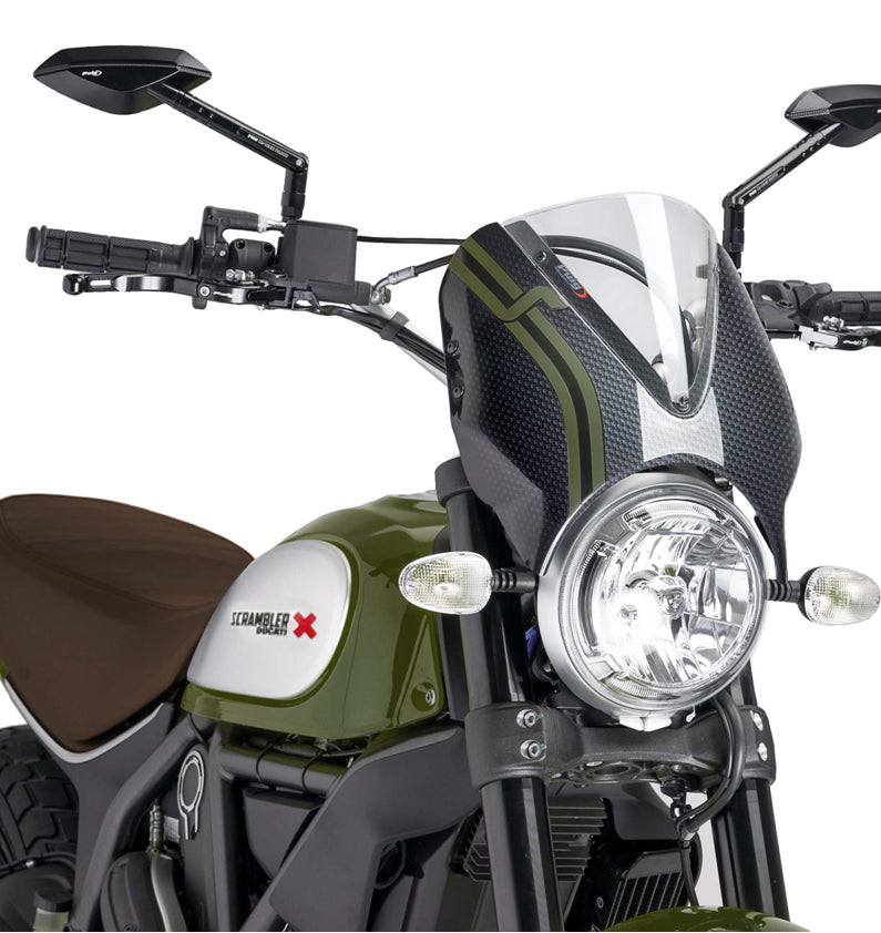 DUCATI SCRAMBLER DESERT SLED [2025] - Visera para parabrisas RetroVision - Negro