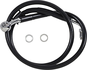 harley-davidson street bob [ESPECIALIDADES DE ARRASTRE] – Línea de freno extendida de acero inoxidable - 0