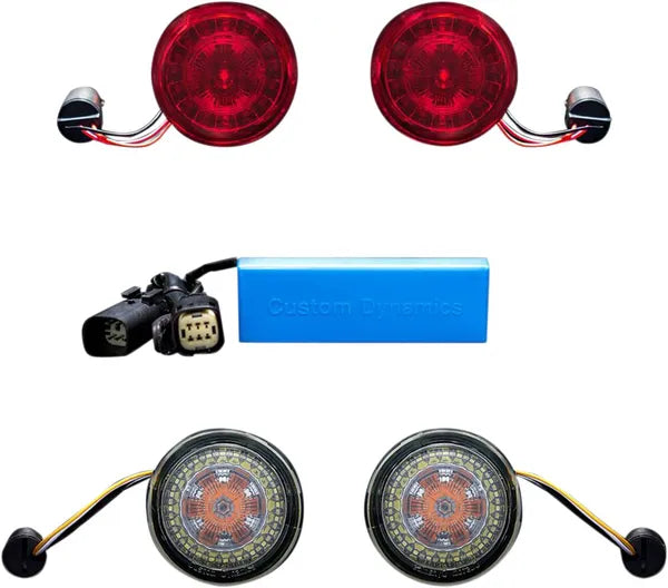 Harley Davidson Flhx [DINÁMICA PERSONALIZADA] – Kit de conversión de señales de giro delanteras y traseras ProBEAM®