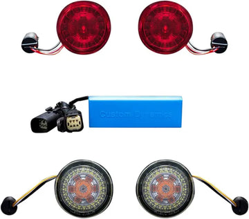 Harley Davidson Flhx [DINÁMICA PERSONALIZADA] – Kit de conversión de señales de giro delanteras y traseras ProBEAM®