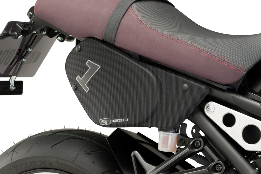 YAMAHA XSR 900 [2019] – Tapas laterales retro – Negro mate