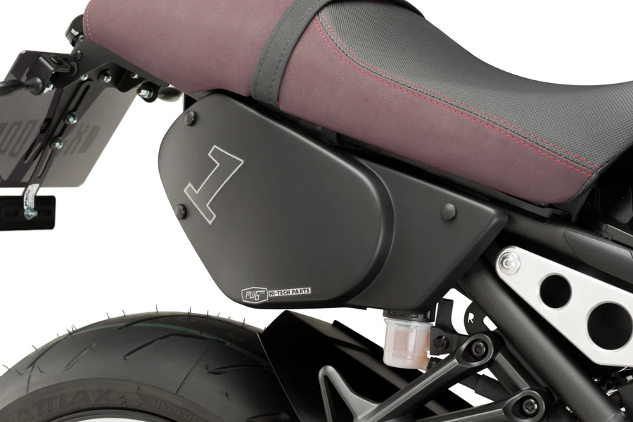 YAMAHA XSR 900 [2019] – Tapas laterales retro – aspecto carbono