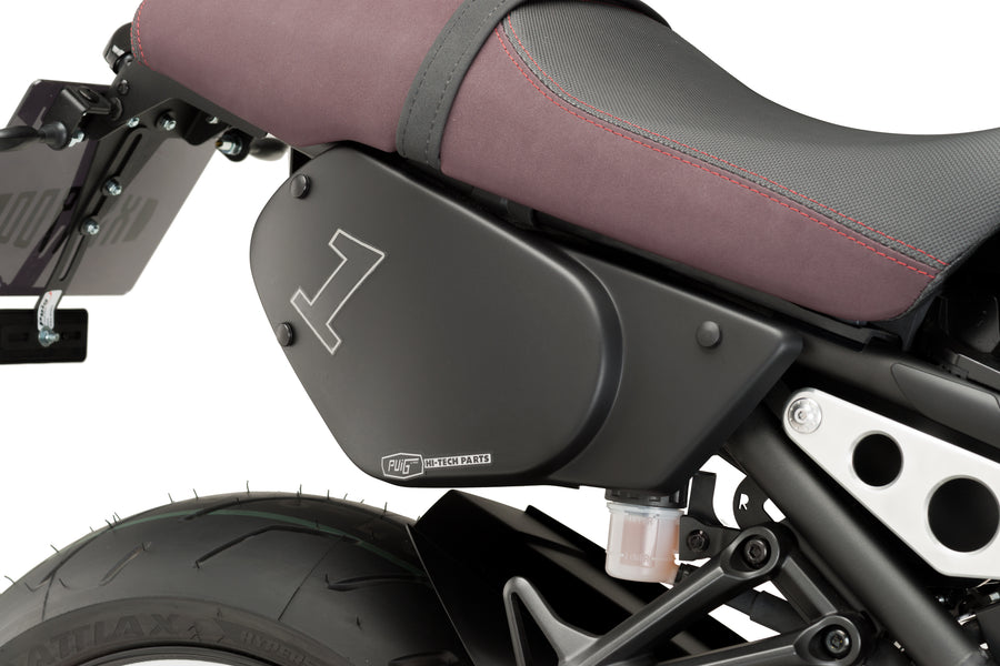 YAMAHA XSR 900 [2019] – Tapas laterales retro – Negro mate