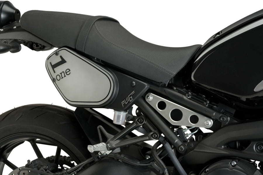 YAMAHA XSR 900 [2019] – Tapas laterales retro – Negro mate