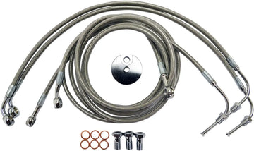 harley davidson fltr [LA CHOPPERS] - Kit de línea de freno de acero inoxidable