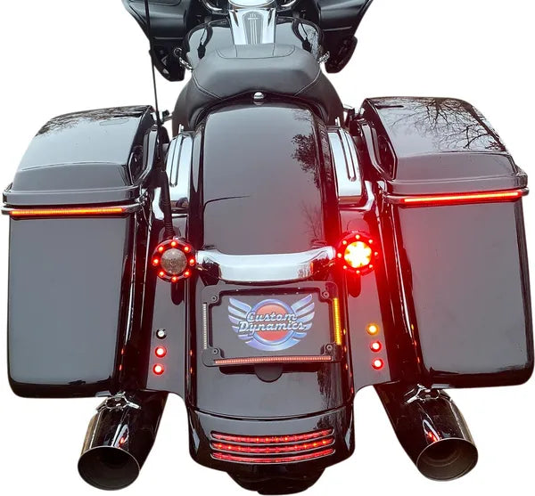 Harley Davidson Flhx [DINÁMICA PERSONALIZADA] - Marco de matrícula con radio LED