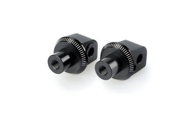 BMW G 310 R [2025] – Adaptador de almohadilla de goma para reposapiés del pasajero – negro