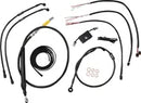 Harley Davidson Fxdrs 114 [LA CHOPPERS] - Kit completo de cable de manillar/línea de freno trenzado Midnight