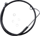 harley davidson fxs [ESPECIALIDADES DE ARRASTRE] - Kit de línea de freno de vinilo negro extendido-1