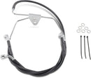 harley davidson flhtcui [ESPECIALIDADES DE ARRASTRE] - Kit de línea de freno de vinilo negro extendido-2
