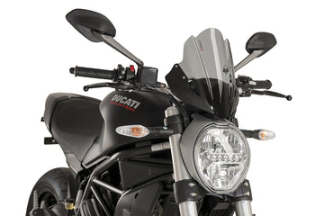 TRIUMPH BONNEVILLE T 120 BLACK [2025] - PUIG Sportscheibe | Stark getönt | PUIG 8900F