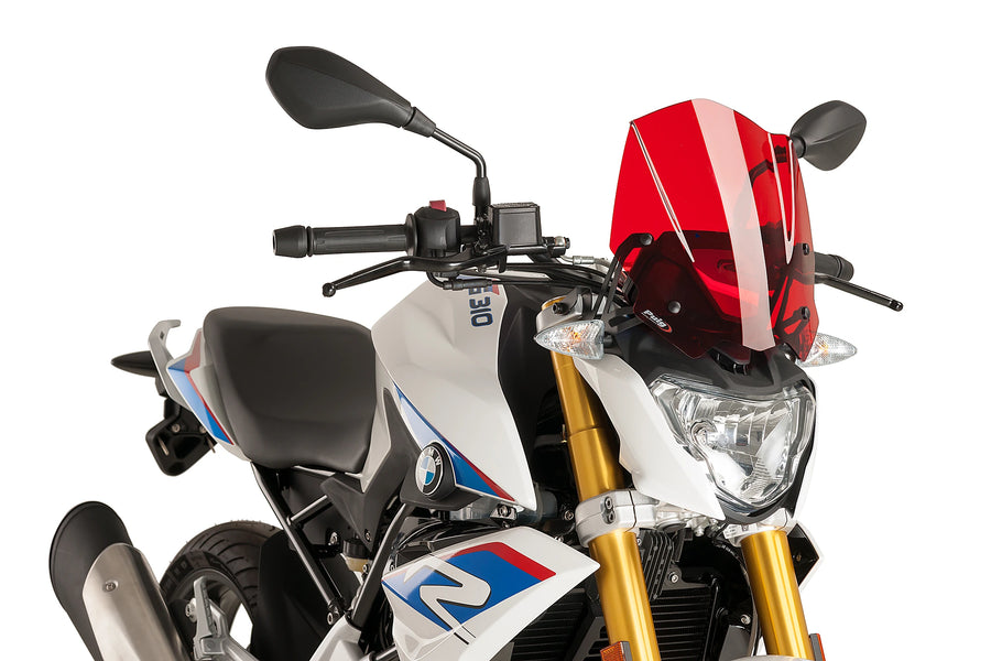 TRIUMPH BONNEVILLE T 120 BLACK [2025] - Parabrisas deportivo de nueva generación | Rojo | PUIG 8920R