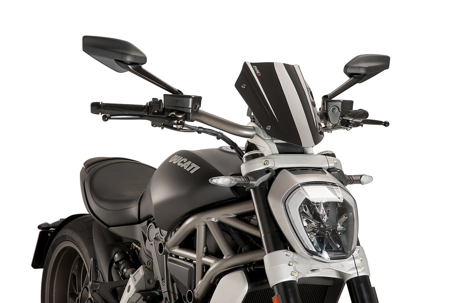 TRIUMPH BONNEVILLE T 120 NEGRO [2025] - Cúpula deportiva orientable | Negro | PUIG 8921N