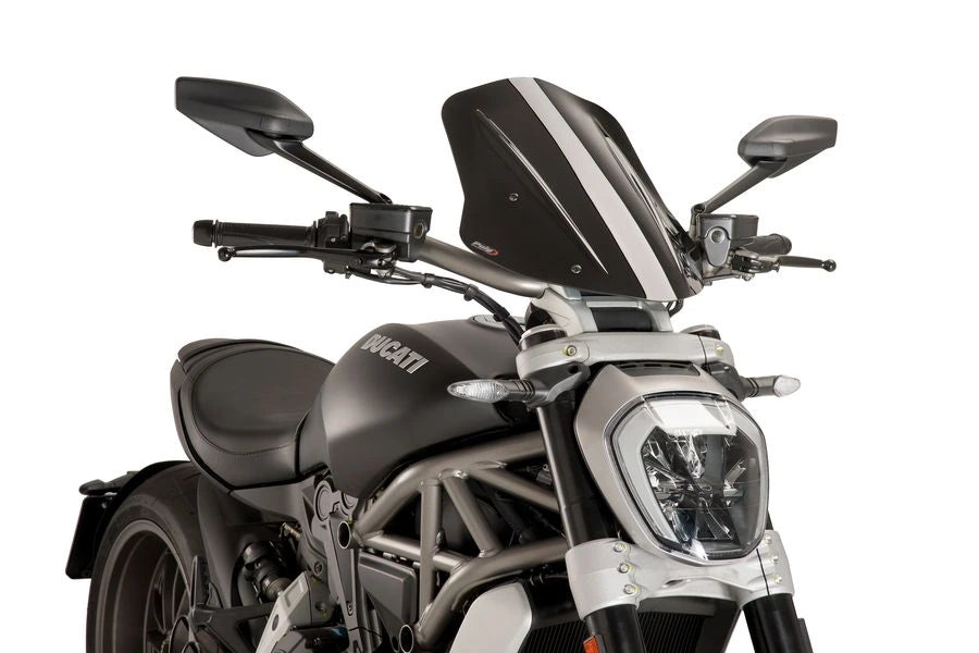 TRIUMPH BONNEVILLE T 120 NEGRO [2025] - Cúpula touring orientable | Negro | PUIG 8922N