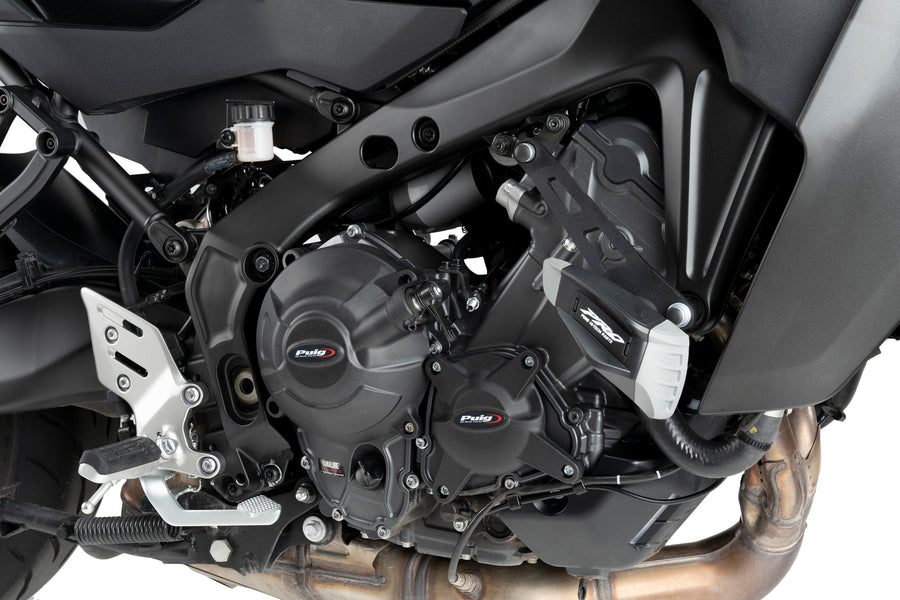 YAMAHA TRACER 9 Y-AMT [2025] – Protectores de motor – Negro