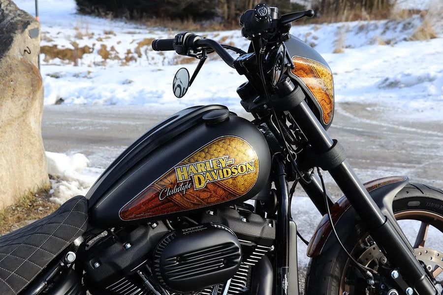 harley davidson fxlrs [CULT WERK] - Cubierta de tablero para Harley