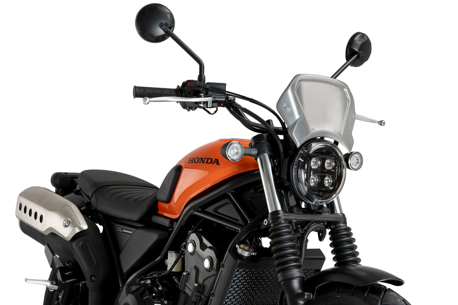 HONDA CL 500 [2025] – Panel frontal de aluminio – plateado