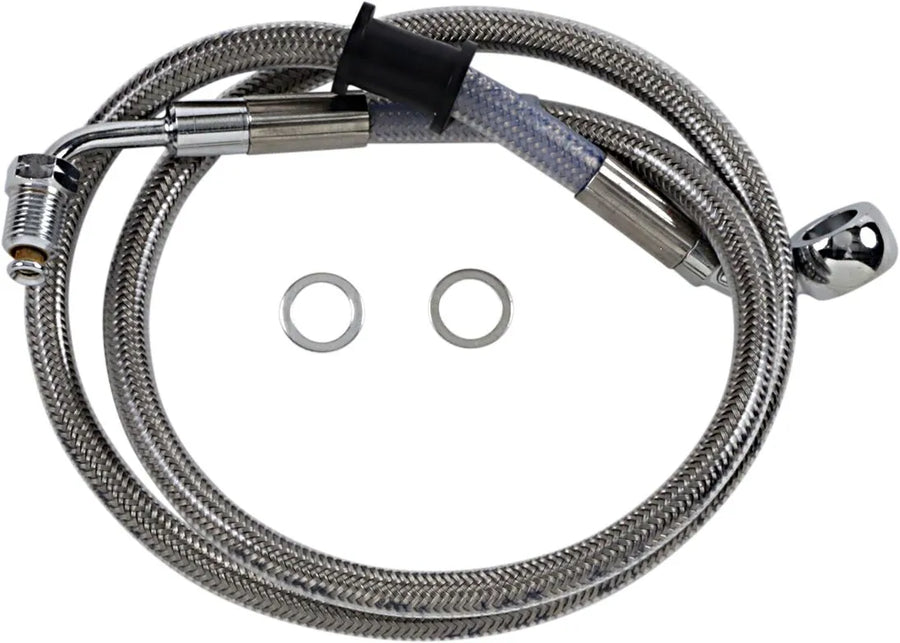 harley davidson flfb [ESPECIALIDADES DE ARRASTRE] - Línea de freno extendida de acero inoxidable
