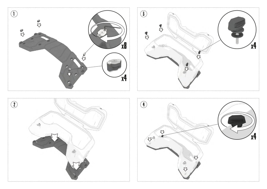CF MOTO CFORCE 1000 EPS LX [2024] - Caja portaequipajes para ATV