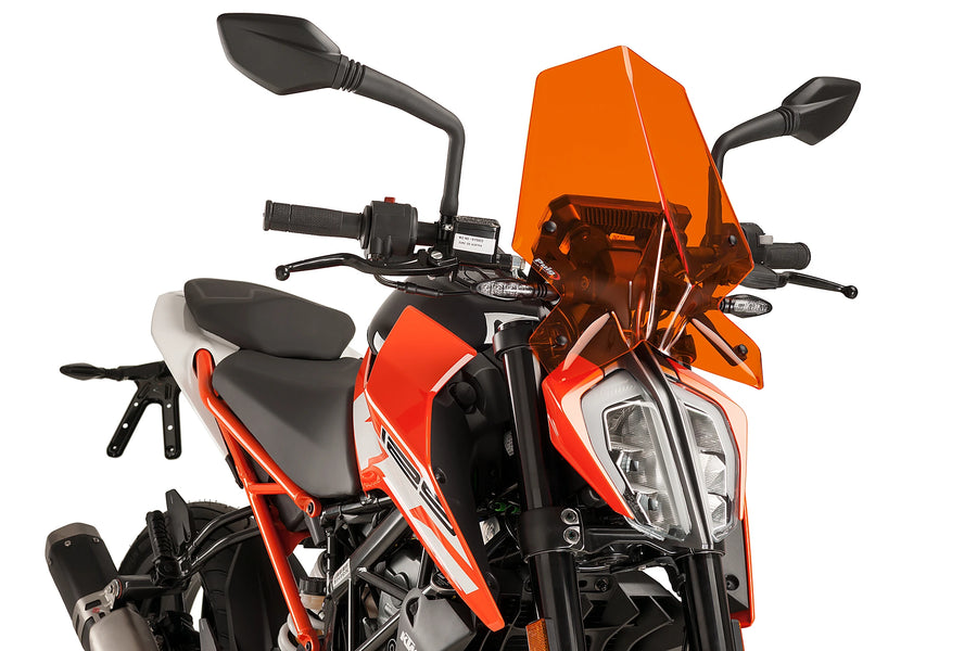 TRIUMPH BONNEVILLE T 120 BLACK [2025] - Parabrisas deportivo de nueva generación | Naranja | PUIG 9514T