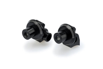 APRILIA DORSODURO 900 [2020] – Adaptador goma reposapiés “Rider” – Negro - 0