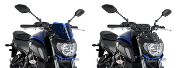 TRIUMPH BONNEVILLE T 120 BLACK [2025] - Parabrisas deportivo de nueva generación | Azul | PUIG 9666A