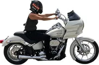 Harley Davidson Fxlrs [KLOCK WERKS] - Guardabarros delantero serie Hugger con bloques de montaje para Softail/Dyna