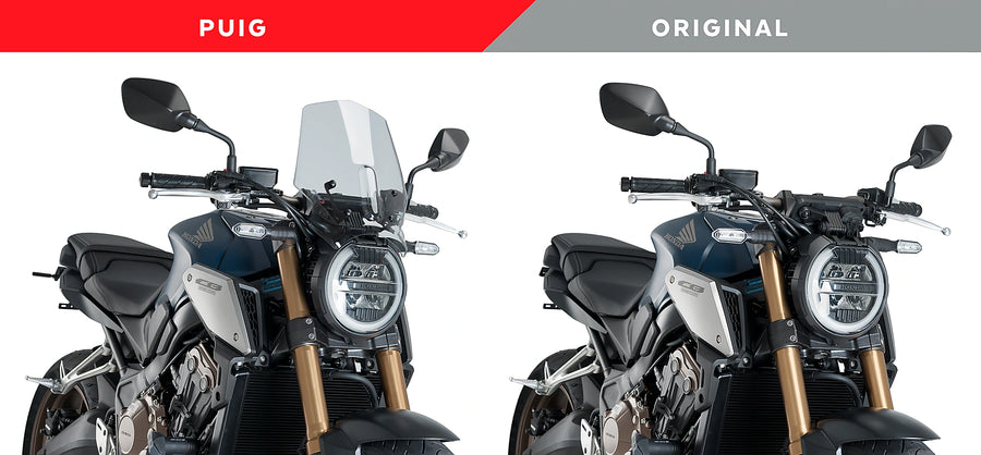TRIUMPH BONNEVILLE T 120 BLACK [2025] - Parabrisas deportivo de nueva generación | Teñido | PUIG 9748H