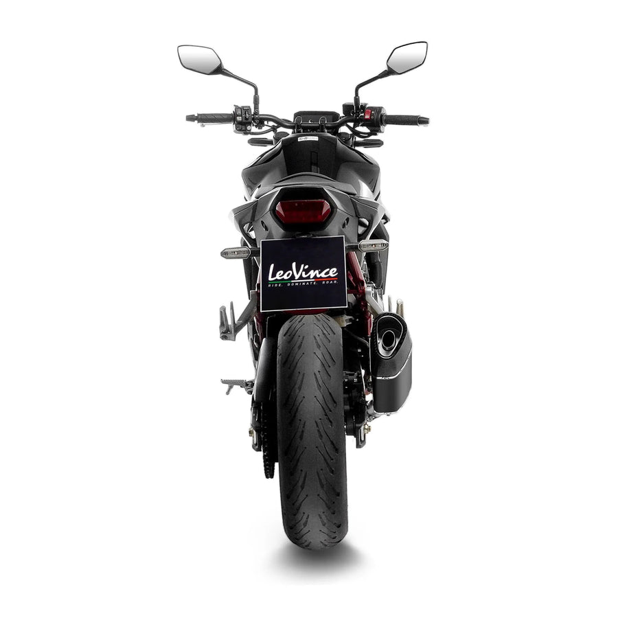 honda cb 750 hornet [LEOVINCE] – Silenciador trasero deslizante LV-14R Black Edition