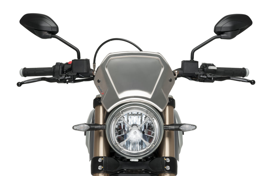 DUCATI SCRAMBLER 1100 DARK PRO [2025] - Placa frontal de ALU - negro