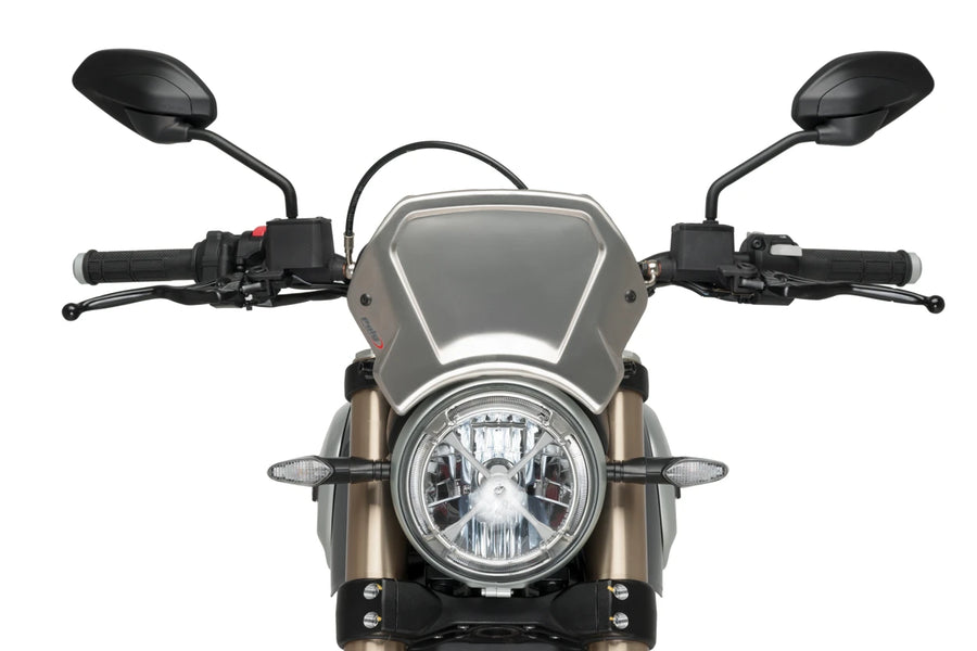 DUCATI SCRAMBLER 1100 DARK PRO [2025] - Placa frontal de ALU - negro