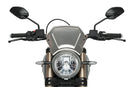 DUCATI SCRAMBLER 1100 DARK PRO [2025] - Placa frontal de ALU - plateada