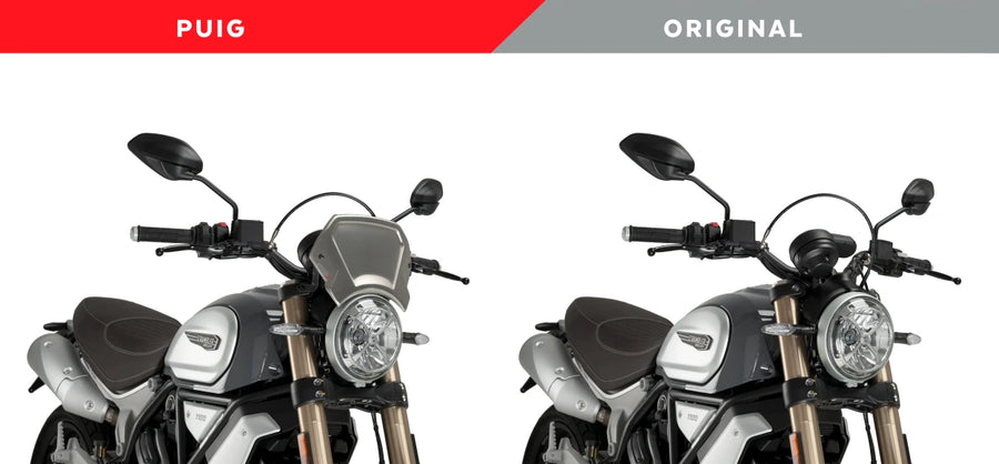 DUCATI SCRAMBLER 1100 DARK PRO [2025] - Placa frontal de ALU - negro