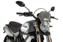 DUCATI SCRAMBLER 1100 DARK PRO [2025] - Placa frontal de ALU - plateada