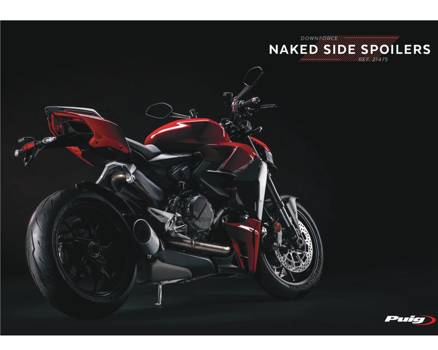DUCATI STREETFIGHTER V2 [2024] – Lado del parabrisas carenado desnudo
