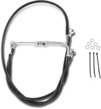 Harley Davidson Flhr [ESPECIALIDADES DE ARRASTRE] - Kit de línea de freno extendida de vinilo negro