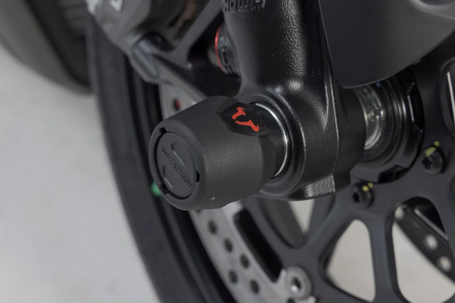 ducati diavel v4 [SW-MOTECH] – juego de protección del eje de la rueda delantera