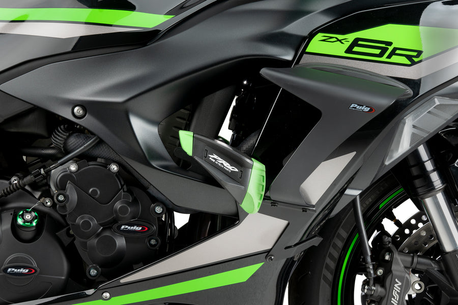KAWASAKI ZX-6R NINJA [2025] – Crash Pads PRO 2.0 – Negro