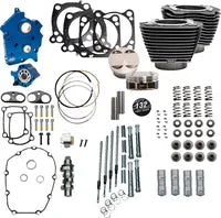 Harley-Davidson FLHTCUTG 1750 Tri Glide Ultra Anniversary 107 [2018] - 132" Power Package Motorleistungs-Kit – Oberfläche: Schwarz, Hervorgehobene Lamellen – Bild 12