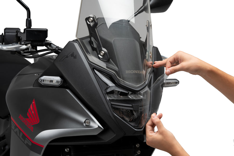 HONDA XL 750 TRANSALP [2024] – Protección de faros Adherir – Transparente