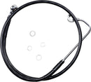 harley davidson fxs [ESPECIALIDADES DE ARRASTRE] - Kit de línea de freno de vinilo negro extendido-2