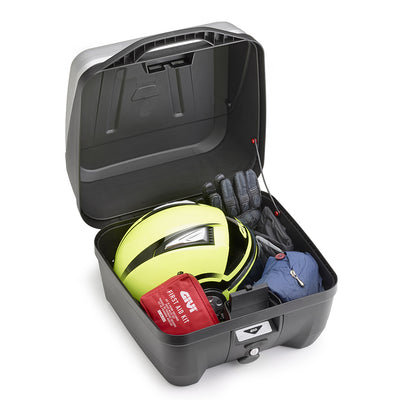 Baúl superior B32 BOLD Monolock con placa – negro liso / volumen 32 litros / carga máxima 3 kg