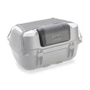 B45 - Maleta superior Monolock incl. placa – negro liso / 45 litros de volumen / inserciones grises
