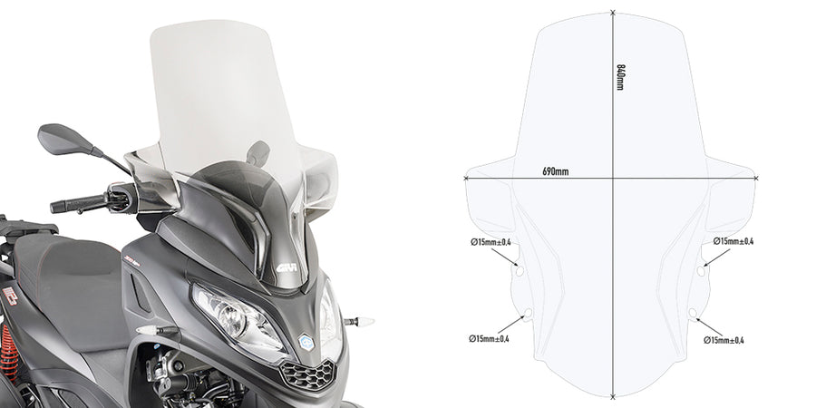 PIAGGIO MP3 300 [2019-2020] - Parabrisas