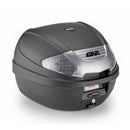 E300 - Topcase Monolock, 30 L., negro - reflector con revestimiento plateado, con placa