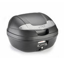 E340 Vision-Tech - Topcase Monolock con placa – negro / Carga máxima 3 kg