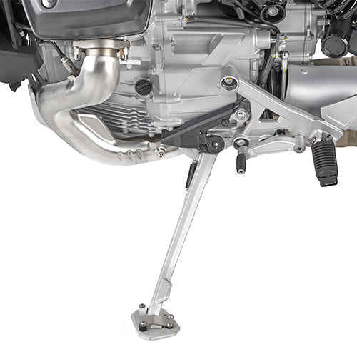 Moto Guzzi Stelvio 1000 [GIVI] - Extensión de pie fabricada en aluminio y acero inoxidable para caballete lateral original