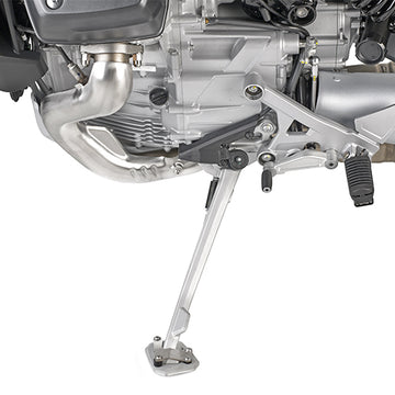 Moto Guzzi Stelvio 1000 [GIVI] - Extensión de pie fabricada en aluminio y acero inoxidable para caballete lateral original